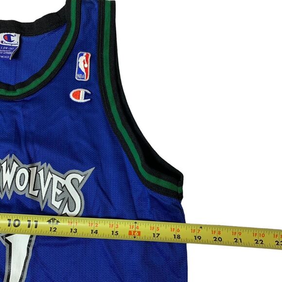 Vintage Kevin Garnett Timberwolves Champion Jersey Size L - Picture 5 of 7